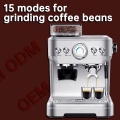 Hyxion commercial coffee machine Hot Water System and grinder smart Electric Espresso maker with Milk frother
